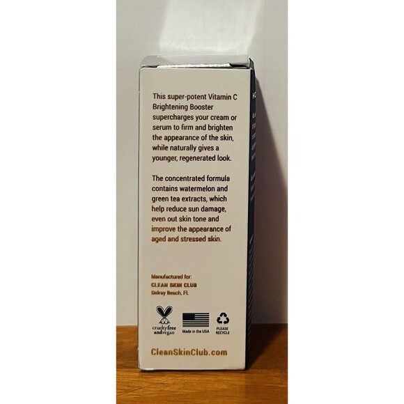 Clean Skin Club Vitamin C Brightening Booster Green Tea Watermelon Pineapple - Picture 4 of 6